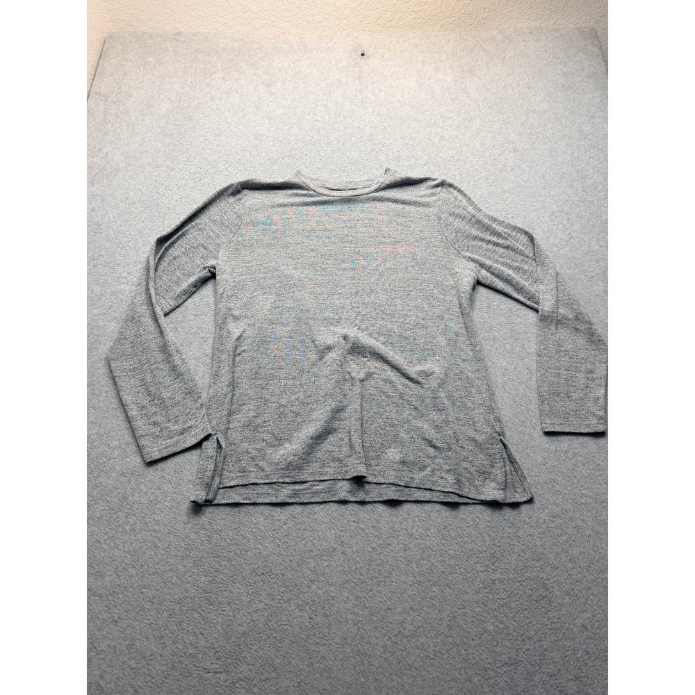 Banana Republic Luxespun Mens XL Gray Heather Long Sleeve Crew Neck Knit Top